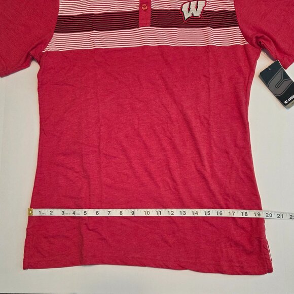NWT Colosseum Wisconsin Badgers Men’s Polo Shirt – Size L - Picture 9 of 14